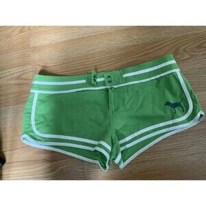 Victoria's Secret Vintage Beach Lounge Shorts Dog Logo Pink University Medium